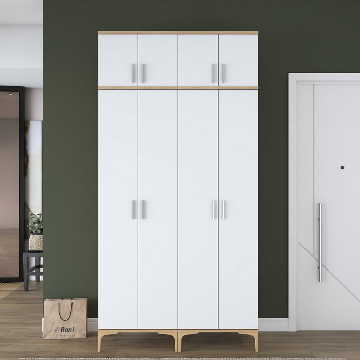 Hanah Home Soporte de Entrada EA161 - 4668 Nogal y Blanco